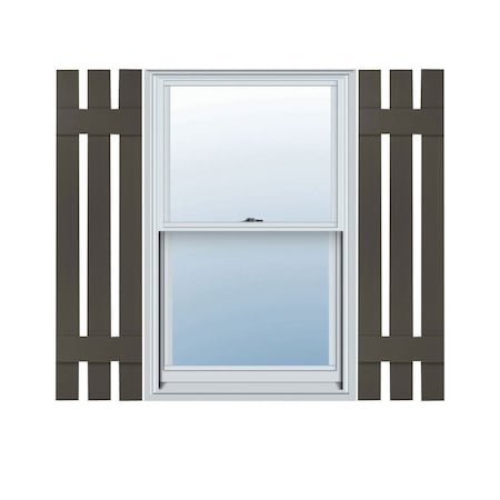 Ekena Millwork Mid-America Vinyl, TailorMade Three Board Spaced (2 Batten), Board-n-Batten Shutters, S31248010, PR S31248010